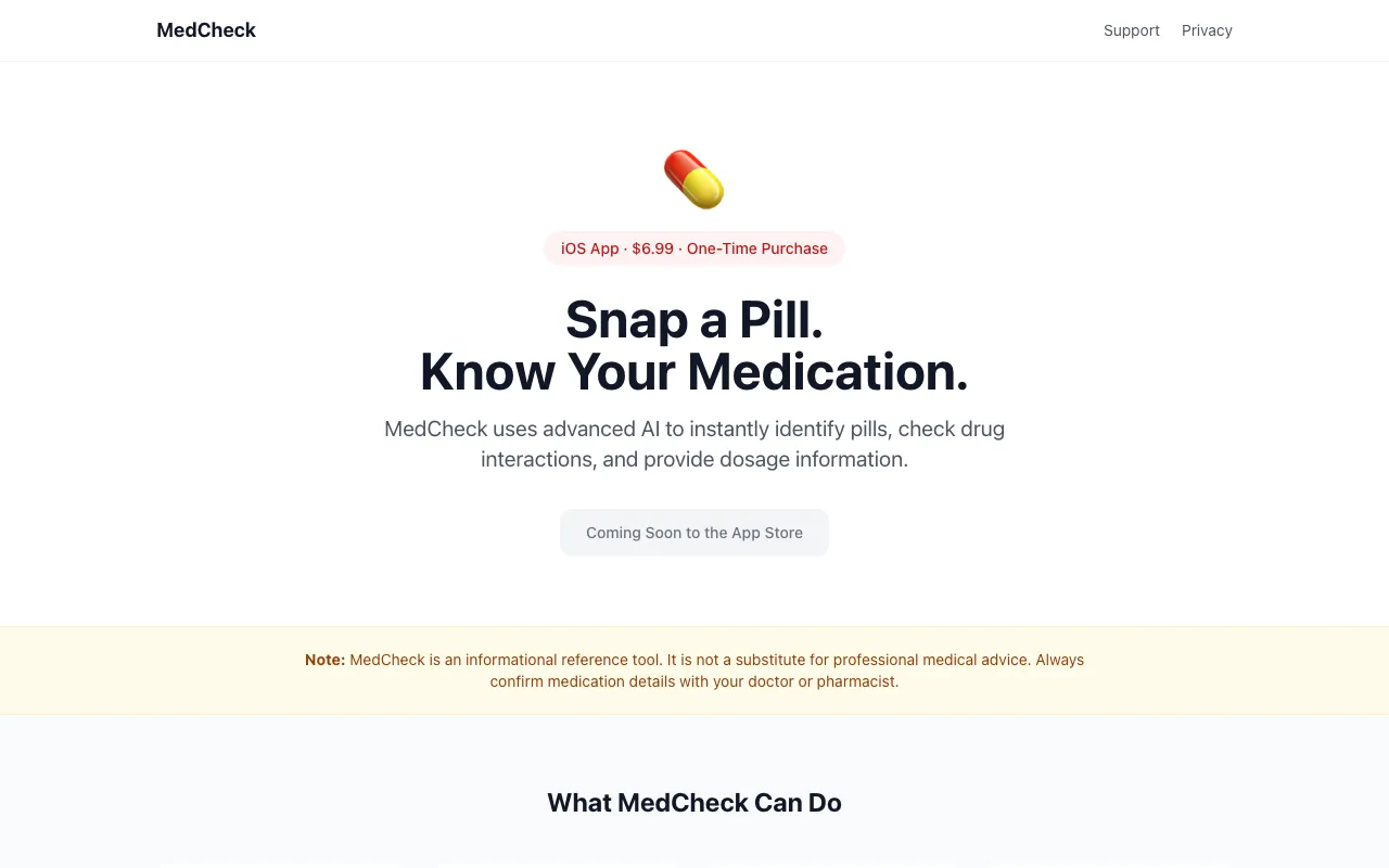 MedCheck preview